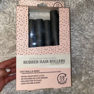 12 Rubber Hair Rollers Set